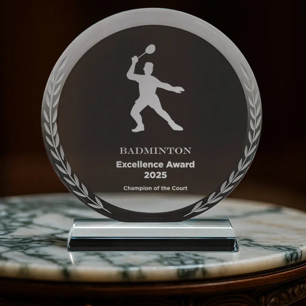 Round-Clear-Crystal-Award-with-Engraved-Leaves-CR-32-with-Printing.webp